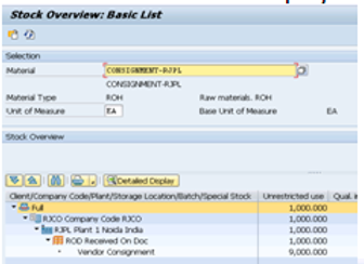 Vendor Consignment Process in SAP MM
