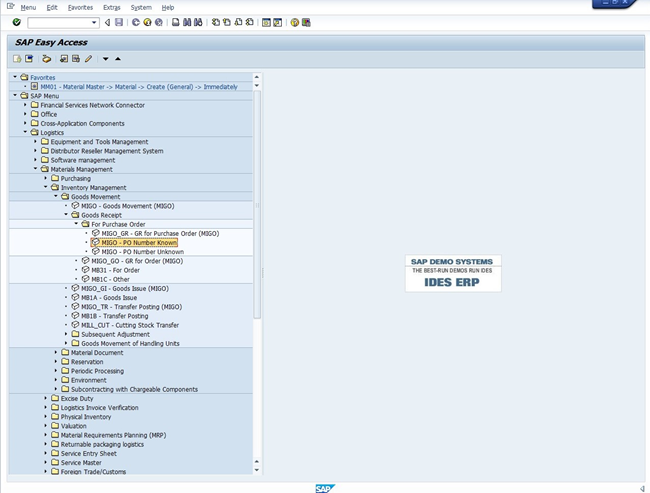 Goods Receipt for Consumable Material in SAP MM