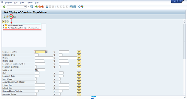 Purchase Requisition Report in SAP MM