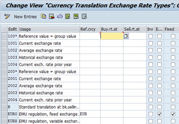 Exchange Rate Table In SAP FICO